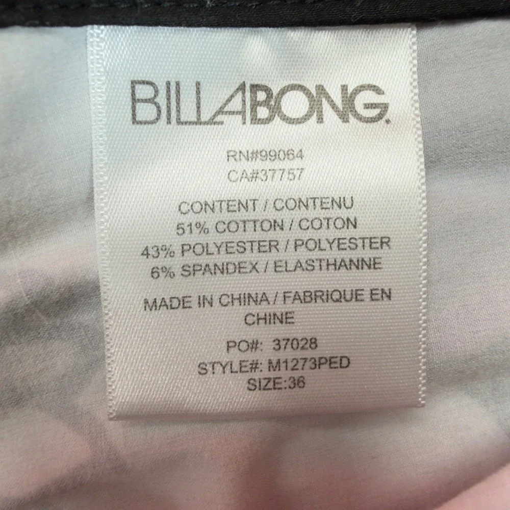 Billabong Andy Davis Board Shorts Mens 36 Gray Floral Recycler Series M1273PED